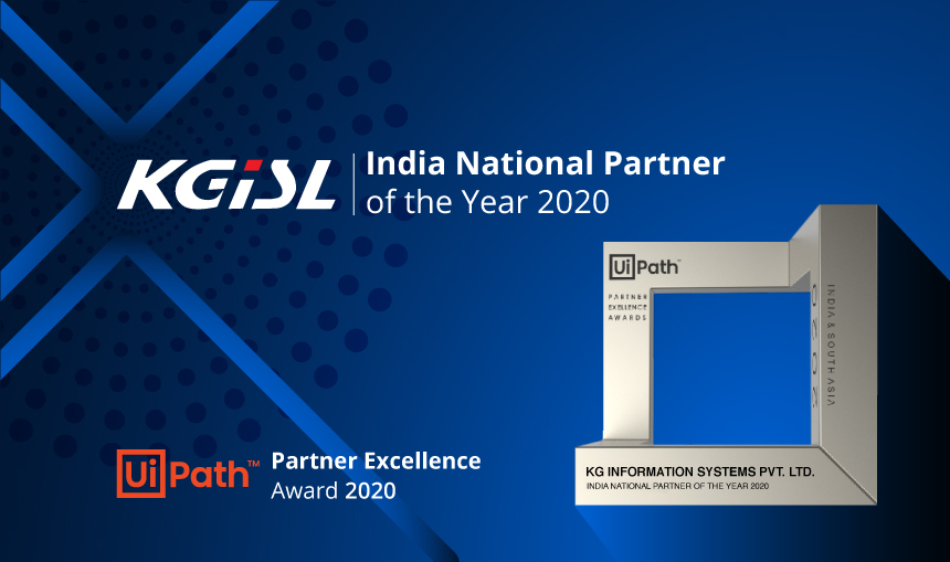 KGISL is awarded as ‘India National Partner of the Year’ by UiPath